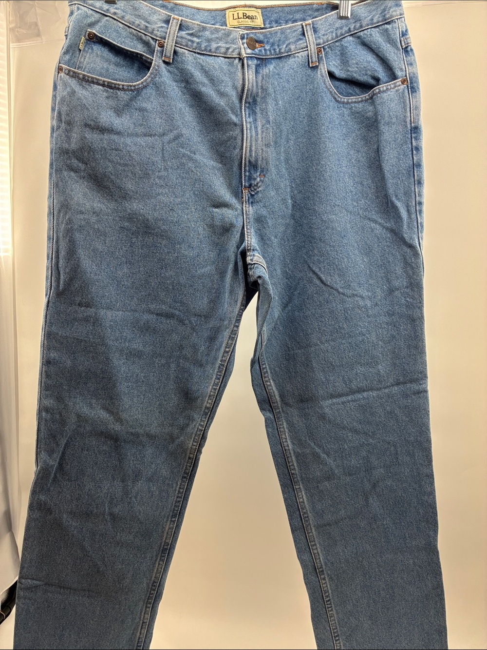 L.L. Bean Men's Classic Blue Straight Jeans